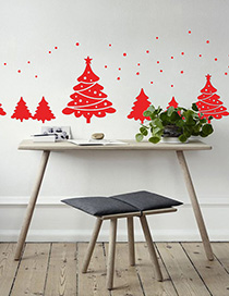 Fashion Red Ss-22 Christmas Tree Sticker