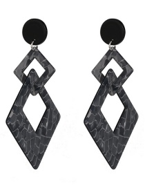 Fashion Gray Geometric Earrings