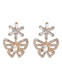 Fashion White Butterfly Earrings