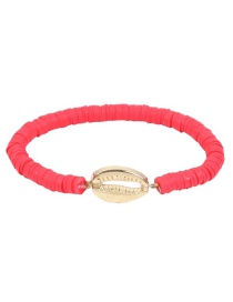 Fashion Red Alloy Shell Bracelet