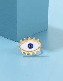 Fashion Gold Alloy Drop Eye Ring