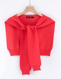 Fashion Red Single-piece Lace Vest