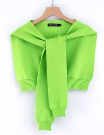 Fashion Green Single-piece Lace Vest