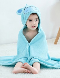 Fashion Hippo Bathrobe (coral Fleece) Coral Velvet Cartoon Animal Children's Bath Towel