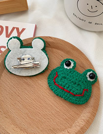 Fashion Frog-brooch Clip Wool Cartoon Bb Clip