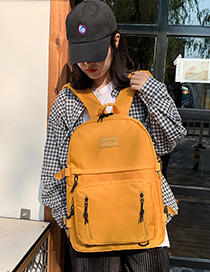 Fashion Yellow Workwear Labeling Backpack