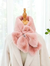 Fashion Pink Imitation Otter Rabbit Fur Collar