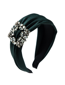 Fashion Green Wide-brimmed Fabric Hoop