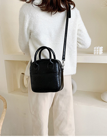 Fashion Black Stitching Shoulder Bag Shoulder Bag