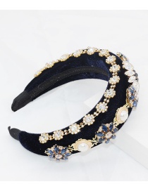 Fashion Blue Full Diamond Headband