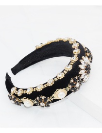 Fashion Black Full Diamond Headband