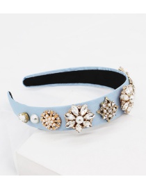 Fashion Blue Diamond Headband