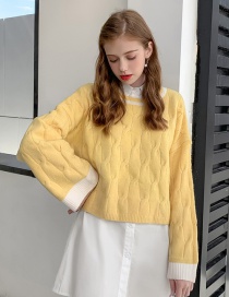 Fashion Yellow Baby Elephant Pullover