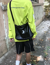 Fashion Black Moon Shoulder Messenger Bag
