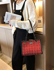 Fashion Red Lazy Child Chain Single Shoulder Messenger Bag