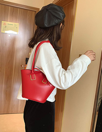 Fashion Red Chain Hand Shoulder Shoulder Bag