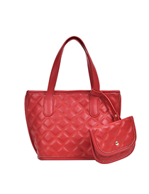 Fashion Small Red Embroidery Line Rhombic Shoulder Bag Shoulder Bag