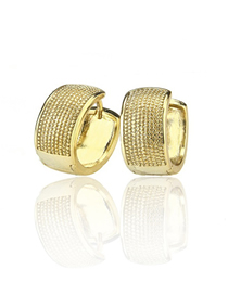 Fashion Gold Plating Gold-plated Strassed Earrings