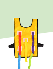 Fashion Yellow Vest Tail Sticky Jersey Outdoor Children's Toys