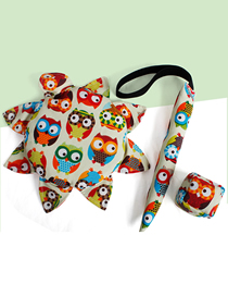 Fashion Owl Three-piece Cloth Safety Soft Frisbee Sandbag Tail Three-piece Children's Toys