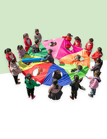Fashion Colored Hamster 3m9 Hole (155 People) Children's Outdoor Activities Rainbow Umbrella
