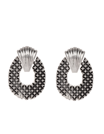 Fashion Silver Alloy Silver Stud Earrings