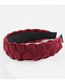 Fashion Red Twist Fabric Geometric Headband