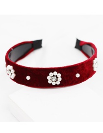 Fashion Red Pearl Headband