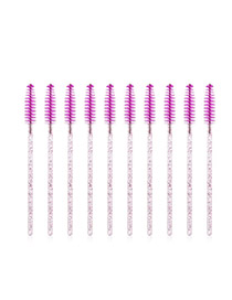 Fashion Crystal Rose 50 Sticks Of Eyelash Brush