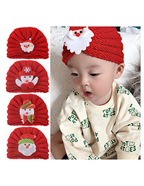Fashion 5-color Mixed Shot Multiple Knitted Wool Baotou Cap