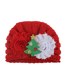 Fashion Red Bonding Santa Claus Card Children's Sweater Hat