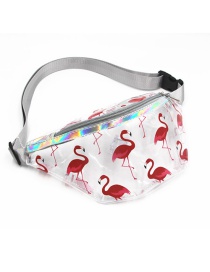 Fashion Flamingo Transparent Pvc Cartoon Animal Shoulder Diagonal Pocket