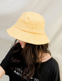 Fashion Yellow Sunscreen Folding Fisherman Hat