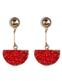 Fashion Red Water Drop Earrings