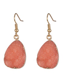 Fashion Orange Pink Water Drop Earrings