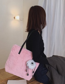 Fashion Pink Eye Hair Shoulder Bag