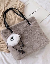 Fashion Gray Eye Hair Shoulder Bag