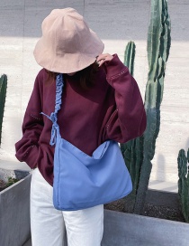 Fashion Blue Bow Wide Shoulder Bag