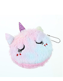 Fashion Smiling Pink Cartoon Cat Plush Purse
