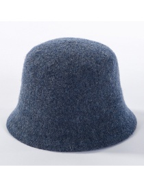 Fashion Navy Wool Knit Fisherman Hat