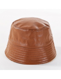 Fashion Brown Double-sided Woolen Cap
