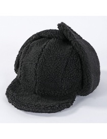 Fashion Black Lamb-breasted Cap