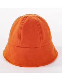 Fashion Orange Wool Fisherman Hat
