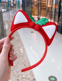 Fashion Red Cat Ears Christmas Gift Headband
