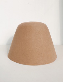 Fashion A Piece Of Colored Woolen Hat: Camel Wool Shade Lamp Bell Cap