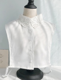 Fashion Chiffon Lace Collar Vest A White Openwork Lace Lace Fake Collar