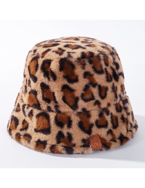 Fashion Camel Leopard Leopard-printed Cashmere Hat