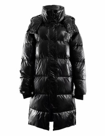 Fashion Black Long Hooded Coat