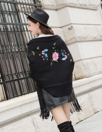 Fashion Black Cape Cloak With Sleeves