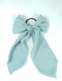 Fashion Light Blue Bow Hairline Bow Floating Bandwidth Side Fabric Hair Ring